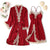 Ladies Night Dress With Matching Robe - minxxshop.com