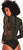Sexy Black Rhinestone Studded Mock Neck Bodysuit - minxxshop.com