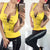 Chain Lace-up Tank Tops V-Neck Female Shirt Blusas - minxxshop.com