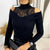 Spring Patchwork tops sexy Long Sleeve Lace Hollow Out Shirts - minxxshop.com
