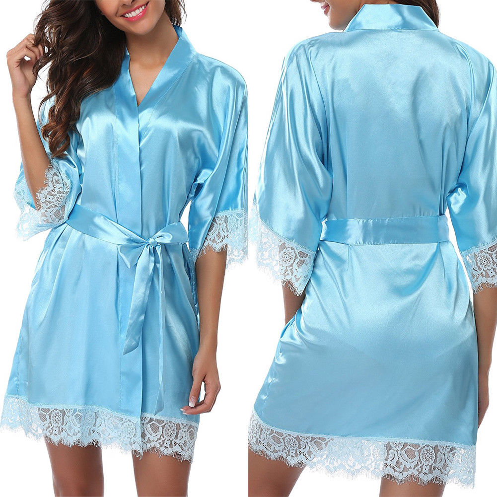 Sexy Silk Satin Soft Comfortable Robe